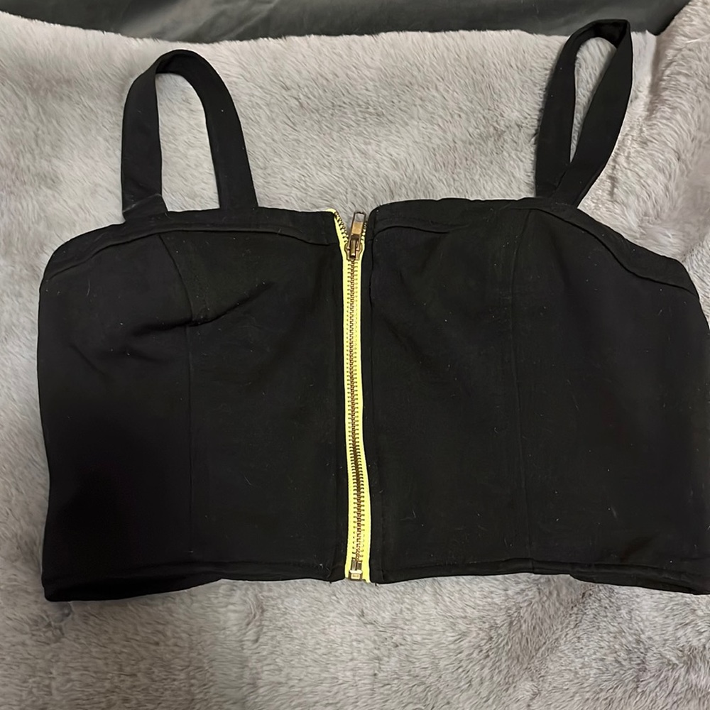 Lush black bralette medium